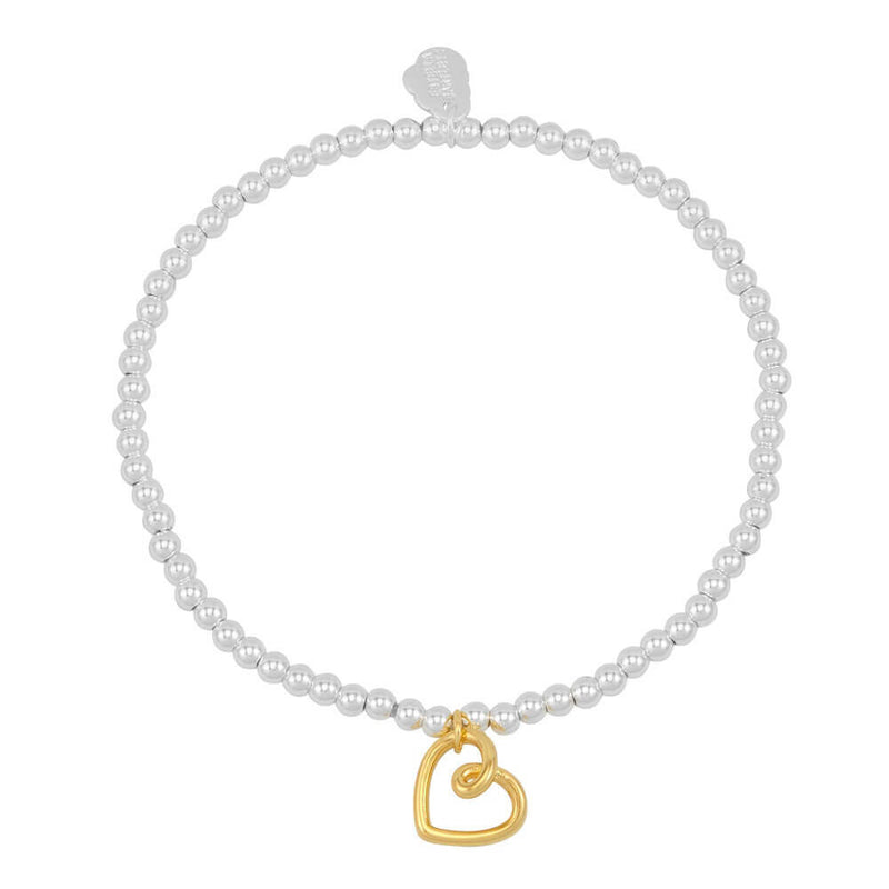 Estella Bartlett Gold Heart Pendant Bracelet