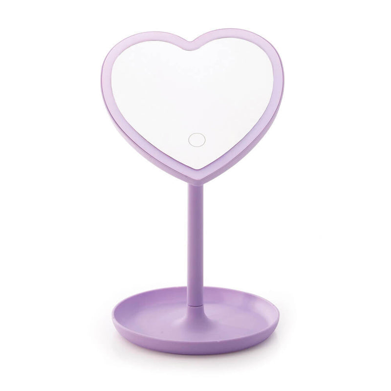 Light Up LED Heart Mirror
