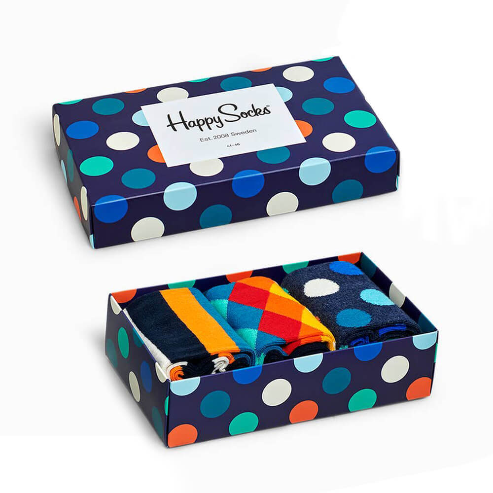 Mix 3 Pack Men's Gift Set - Happy Socks | Gifts Australia