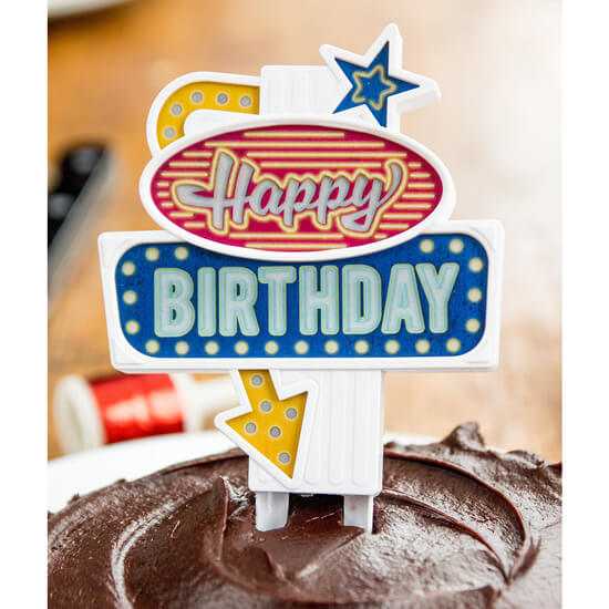 Flashing Birthday Cake Topper Gifts Australia