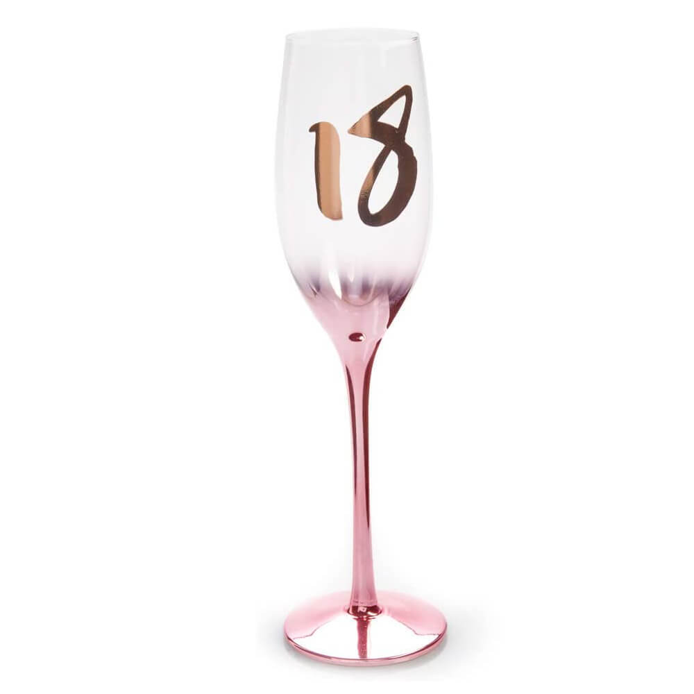 18th Blush Champagne Flute