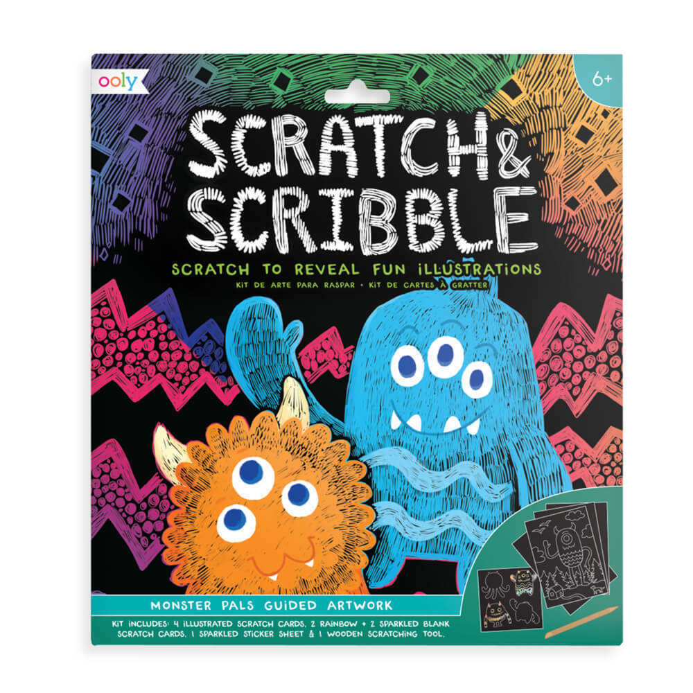 Monster Pals Scratch & Scribble Art Kit