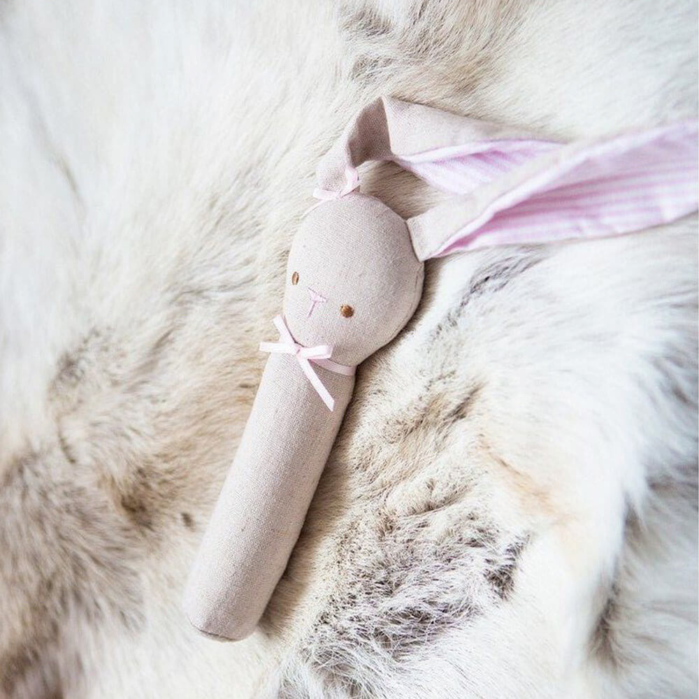 Bunny themed baby rattle