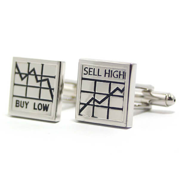 BUY LOW SELL HIGH CUFFLINKS AT GIFTSAUSTRALIA