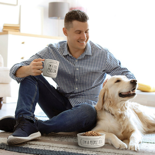 Dog Lover Bowl And Mug Set