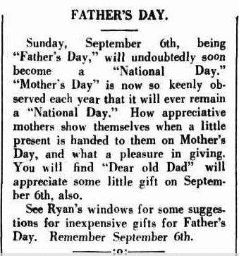 Father's Day Gifts 1936
