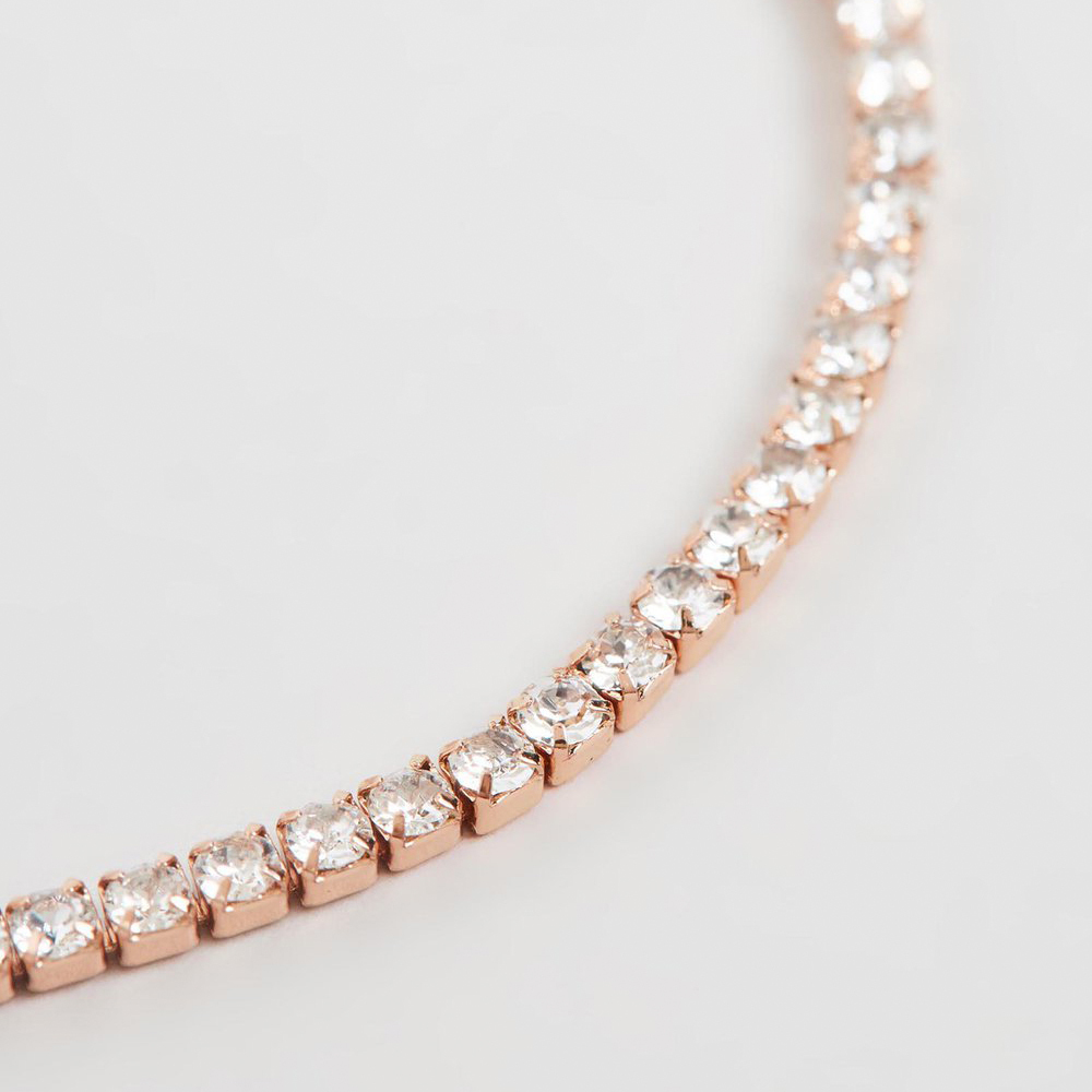 Rose Gold Olivia Bracelet with Swarovski® Crystals