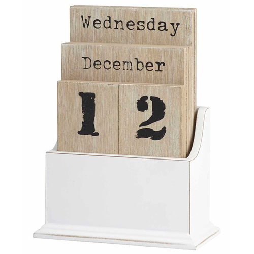 Retro Wooden Desk Calendar