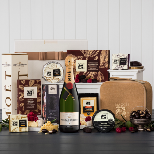 Luxury Cheese & Chocolate Hamper with Moët