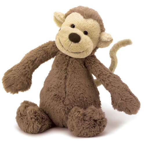 Jellycat Bashful Monkey Medium Brown