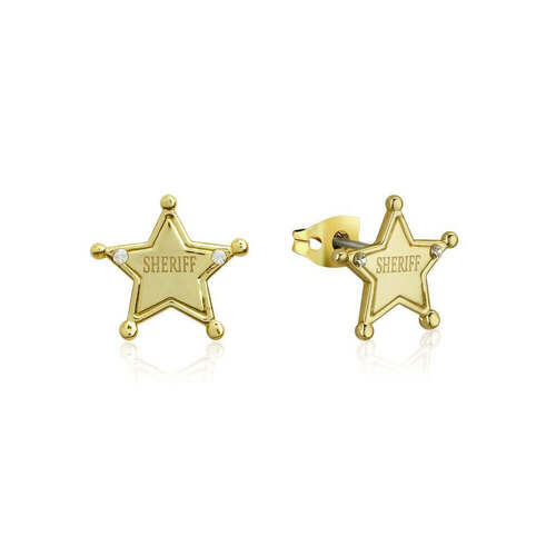 Toy Story Sheriff Woody Stud Earrings By Disney Couture