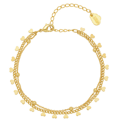 Estella Bartlett Gold Plated Chain Double Bracelet