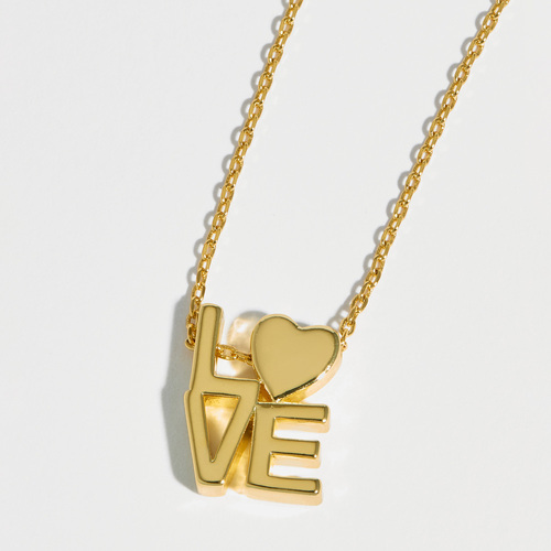 Estella Bartlett Gold Plated Love Pendant Necklace