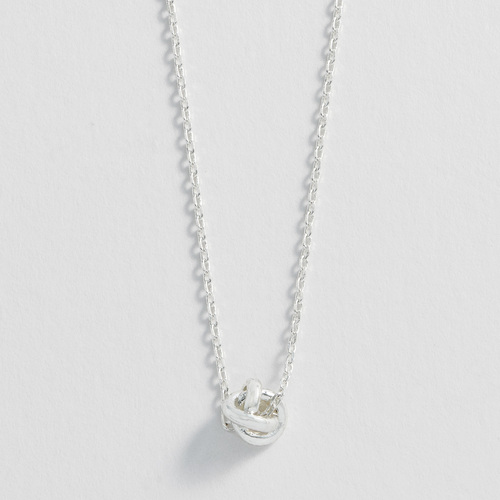 Estella Bartlett Silver Plated Knot Necklace