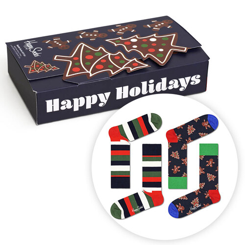 Happy Socks Gingerbread 2 Pack Gift Set