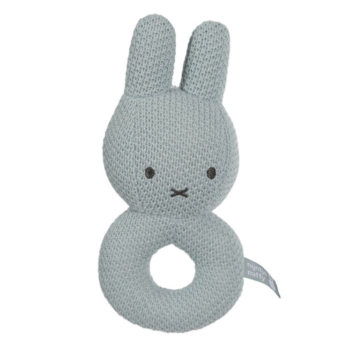 Miffy Green Knit Rattle