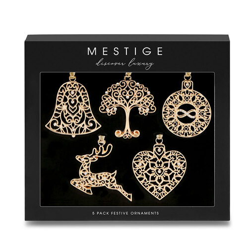 Luxe Gold Christmas Ornament Set