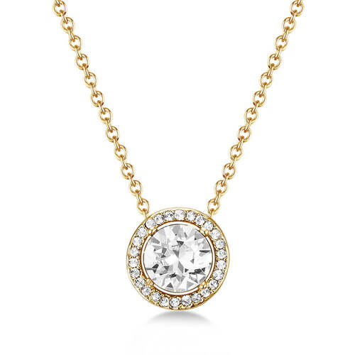 Golden Dancer Halo Necklace with Swarovski® Crystals