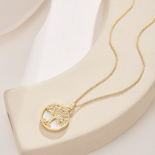 Gold Willow Tree of Life Necklace