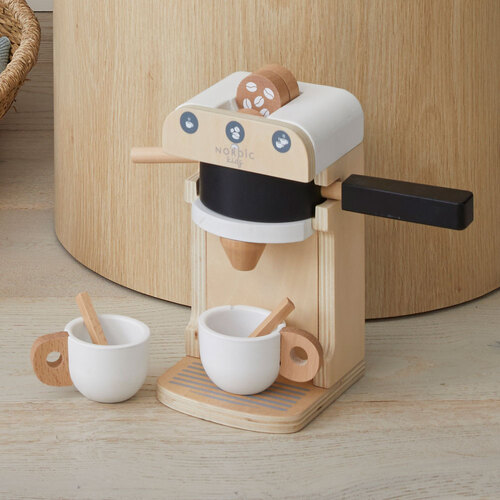 Nordic Kids Wooden Coffee Machine Set