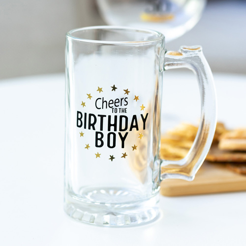 Birthday Boy Celebration Beer Glass