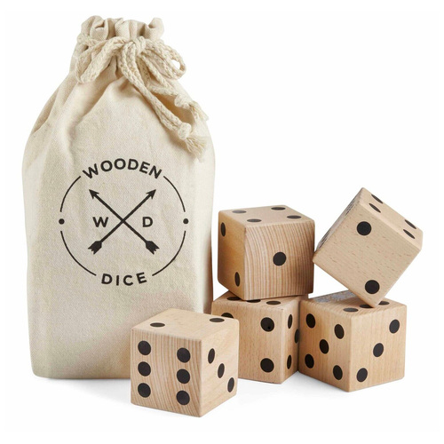 Oversized Wooden Dice