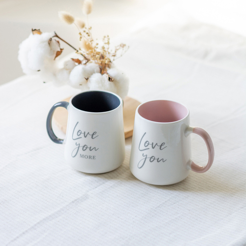 Love You More Couple Mugs