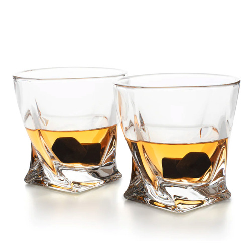 Twisted Whiskey Glasses