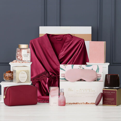 Sympathy hamper with candle