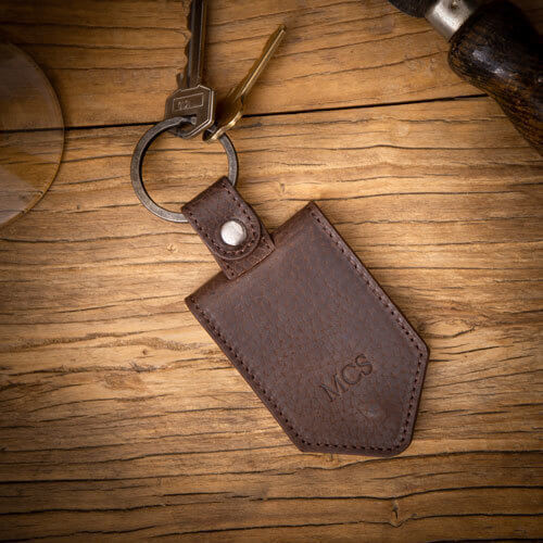 Personalised Leather Photo Keyring