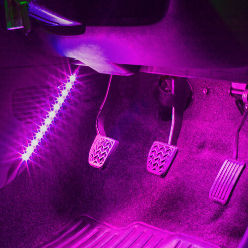 Car Interior Coloured LED Lights With Controller