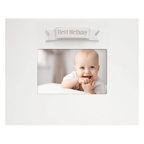 first birthday picture frame boy