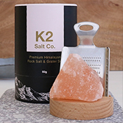 K2 Salt Co. Himalayan Rock Salt & Grater Set