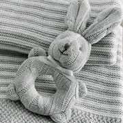 Sheridan Bunny Rattle Grey