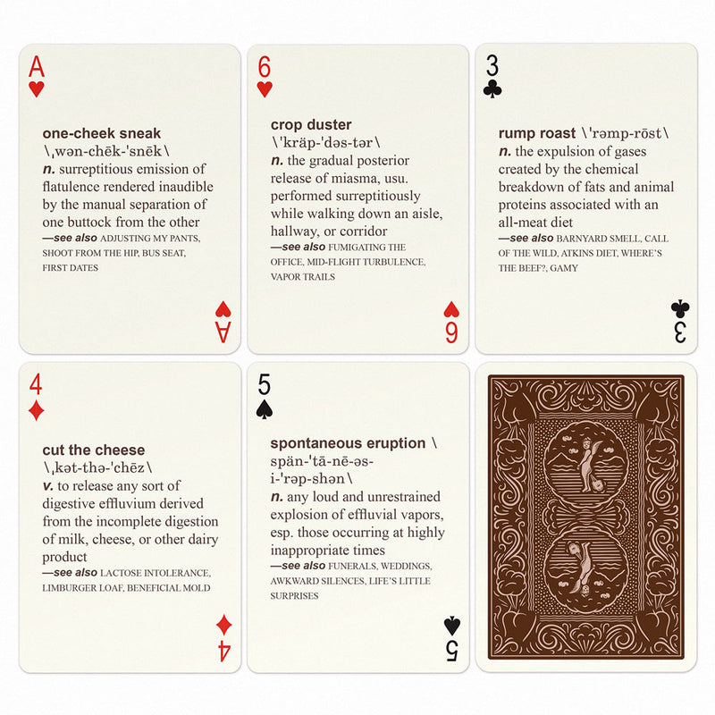 52 Farts Playing Cards