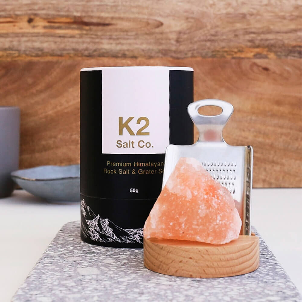K2 Salt Co - Himalayan Rock Salt & Grater Set