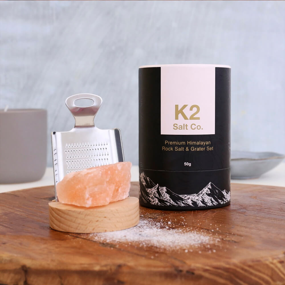 K2 Salt Co - Himalayan Rock Salt & Grater Set