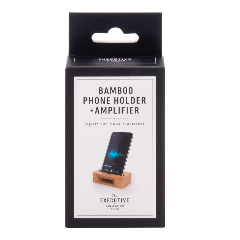 Bamboo Phone Holder and Amplifier -12Disp
