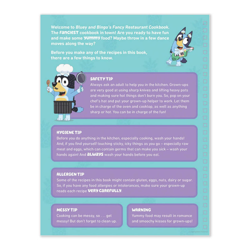 Bluey Cookbook