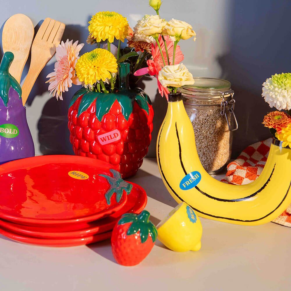 Caramic Salt & Pepper Shakers - Farmers Market