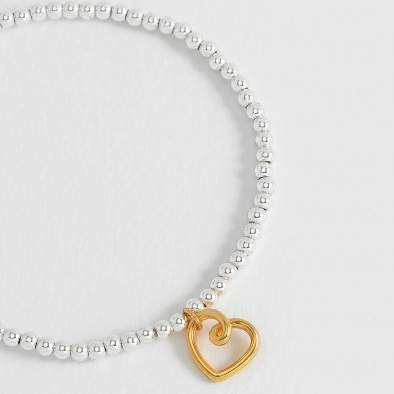 Estella Bartlett Gold Heart Pendant Bracelet