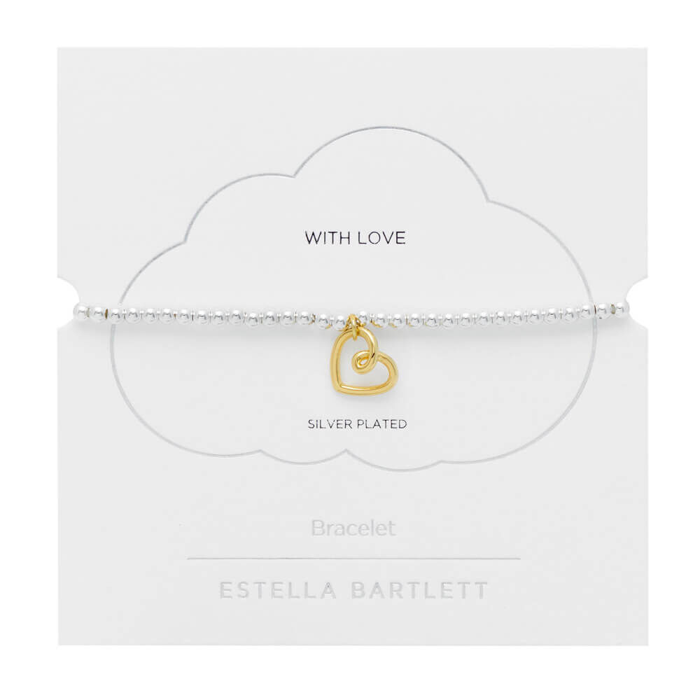 Estella Bartlett Gold Heart Pendant Bracelet