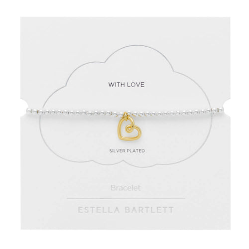 Estella Bartlett Gold Heart Pendant Bracelet