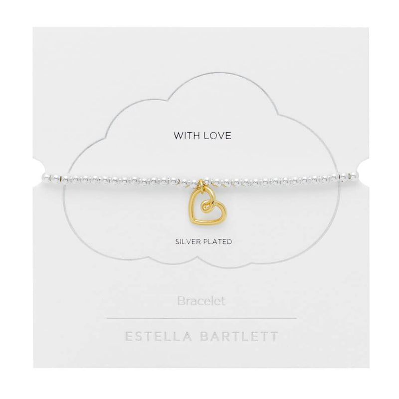 Estella Bartlett Gold Heart Pendant Bracelet