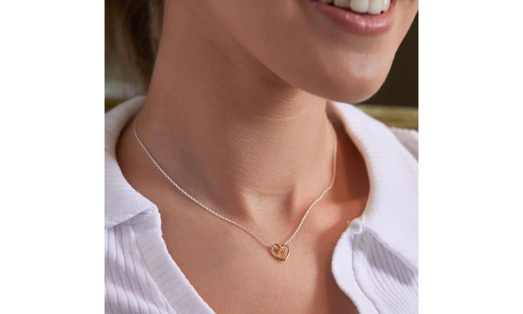 Estella Bartlett Gold Heart Pendant Necklace