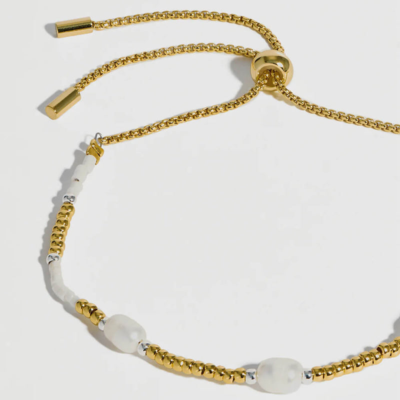 Estella Bartlett Pearl Station Gold Amelia Bracelet