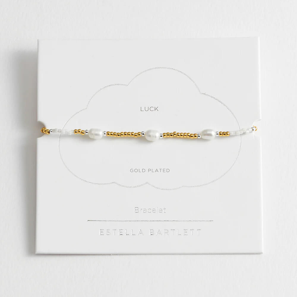 Estella Bartlett Pearl Station Gold Amelia Bracelet