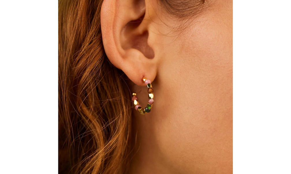 Estella Bartlett  Tourmaline C-Hoop Earrings