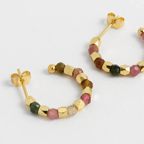 Estella Bartlett  Tourmaline C-Hoop Earrings