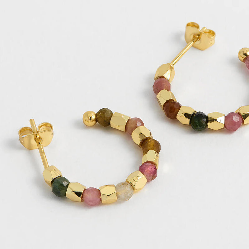 Estella Bartlett Tourmaline C-Hoop Earrings